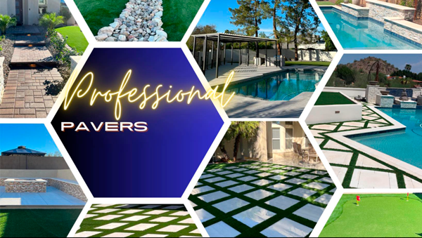 Professional Pavers project collage banner